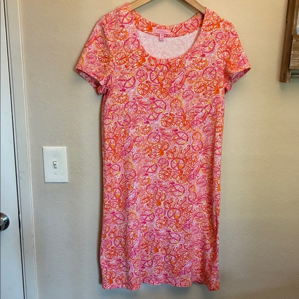 Lilly Pulitzer Vibrant Pink and Orange Top